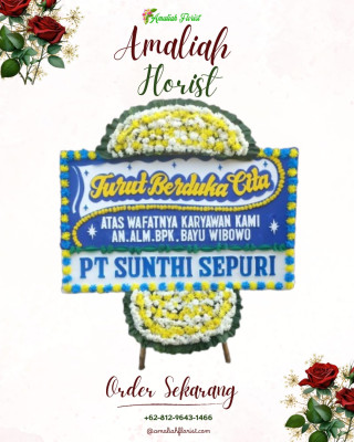 Papan Bunga Duka di Serut